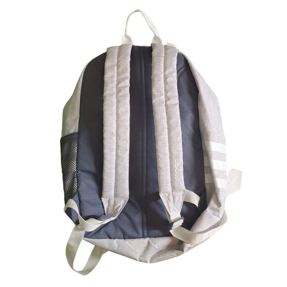 Adidas Classic 3 Stripes Rainbow Light Gray Backpack - Picture 11 of 12